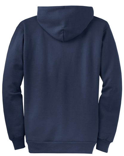 Port & Company Core Fleece Full-Zip Hooded Sweatshirt. PC78ZH Navy