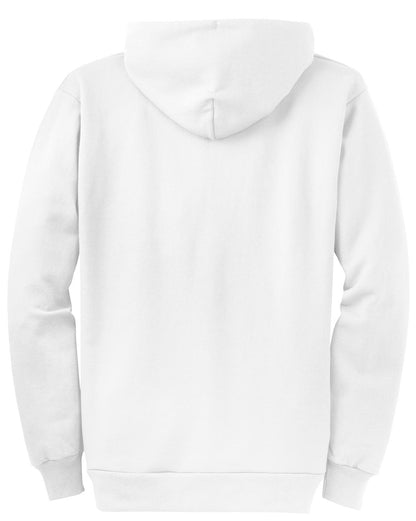 Port & Company Core Fleece Full-Zip Hooded Sweatshirt. PC78ZH White