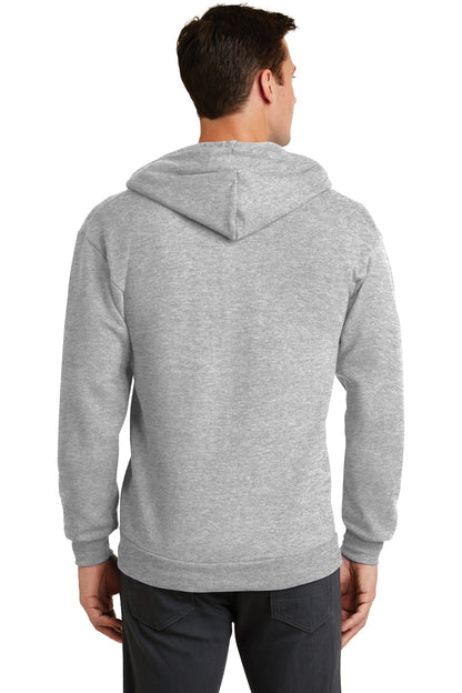 Port & Company Core Fleece Full-Zip Hooded Sweatshirt. PC78ZH Ash