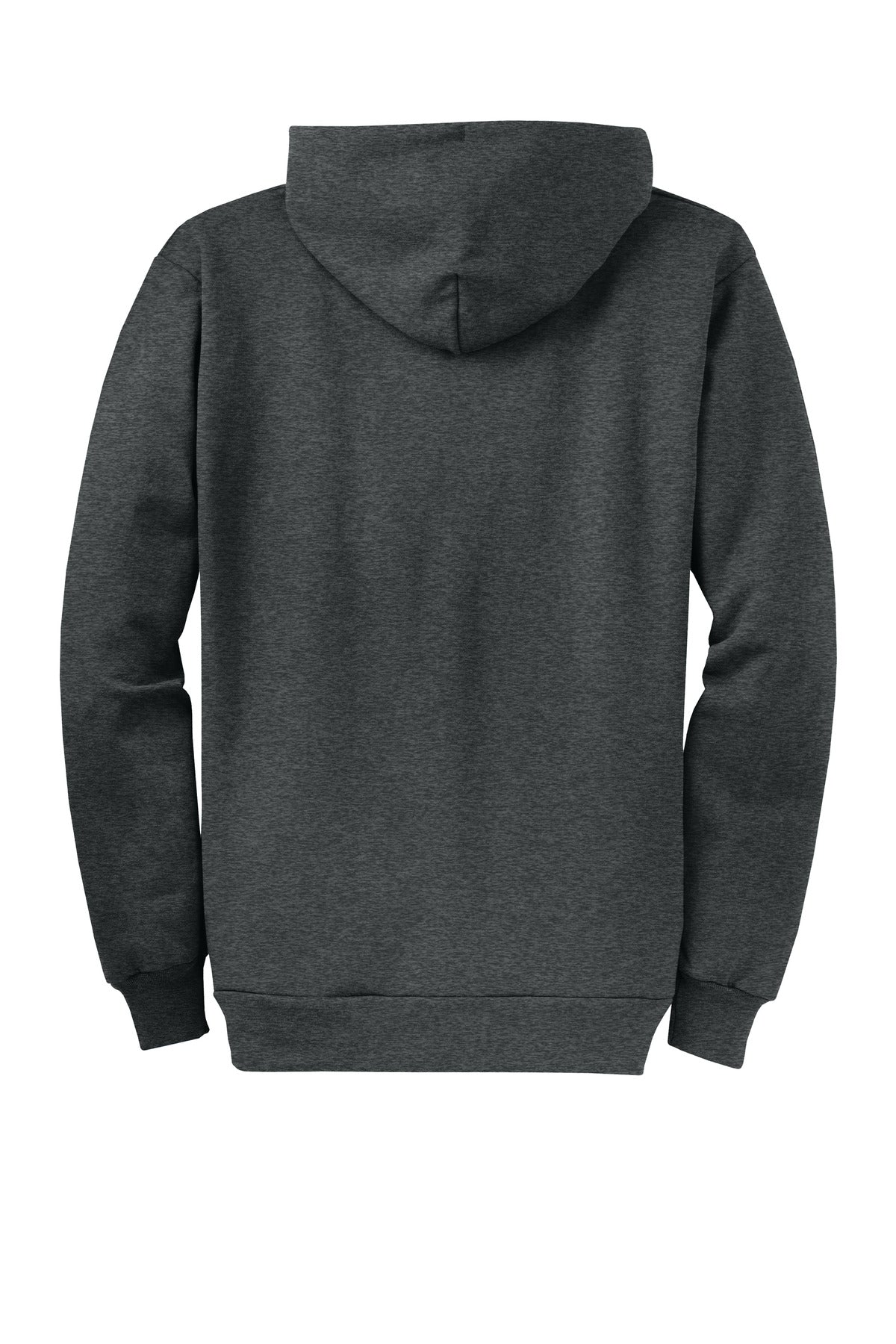 Port & Company Core Fleece Full-Zip Hooded Sweatshirt. PC78ZH Black Heather