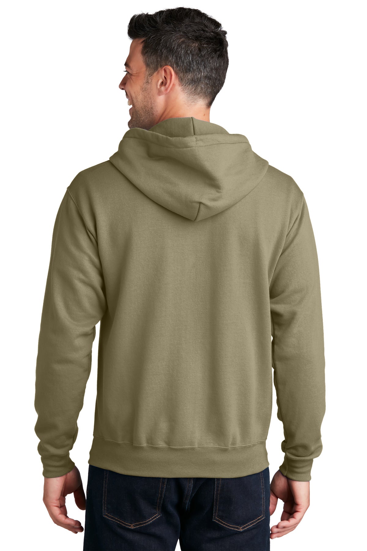 Port & Company Core Fleece Full-Zip Hooded Sweatshirt. PC78ZH Coyote Brown