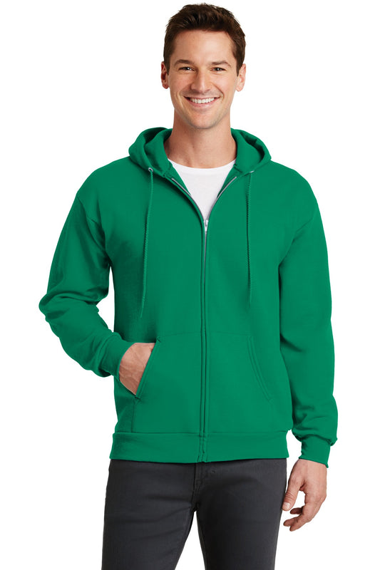 Port & Company Core Fleece Full-Zip Hooded Sweatshirt. PC78ZH Kelly
