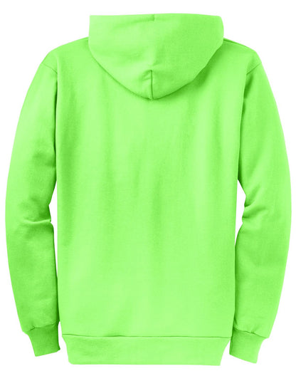 Port & Company Core Fleece Full-Zip Hooded Sweatshirt. PC78ZH Neon Green