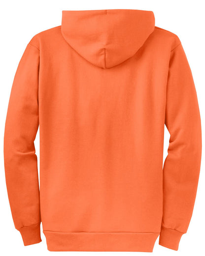 Port & Company Core Fleece Full-Zip Hooded Sweatshirt. PC78ZH Neon Orange