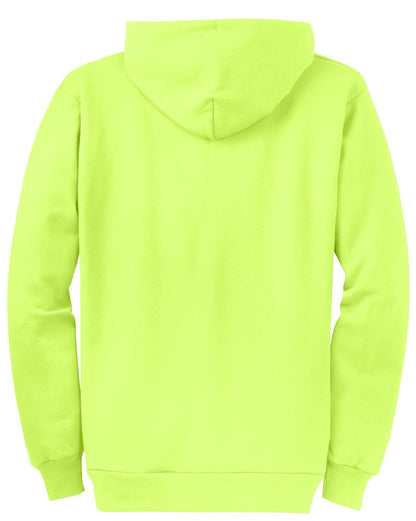Port & Company Core Fleece Full-Zip Hooded Sweatshirt. PC78ZH Neon Yellow