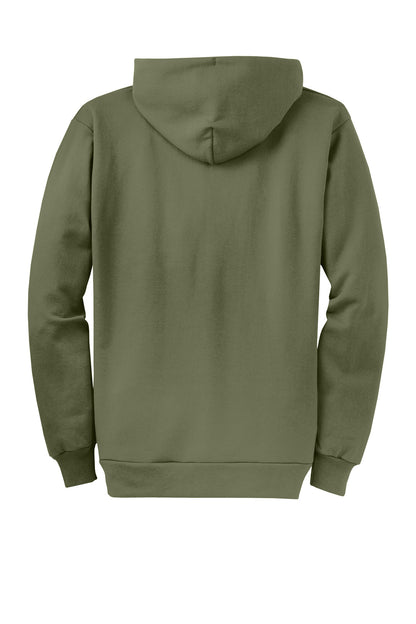Port & Company Core Fleece Full-Zip Hooded Sweatshirt. PC78ZH Olive Drab Green