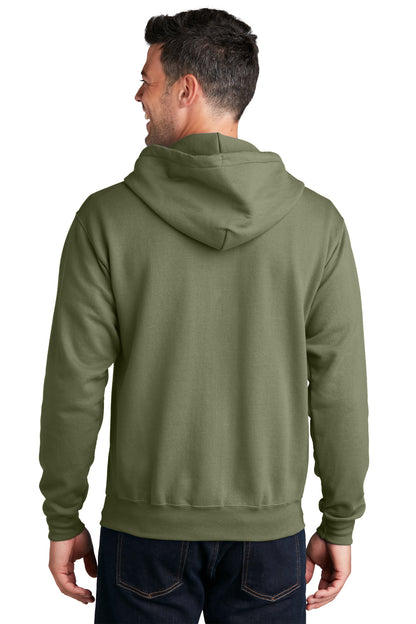 Port & Company Core Fleece Full-Zip Hooded Sweatshirt. PC78ZH Olive Drab Green