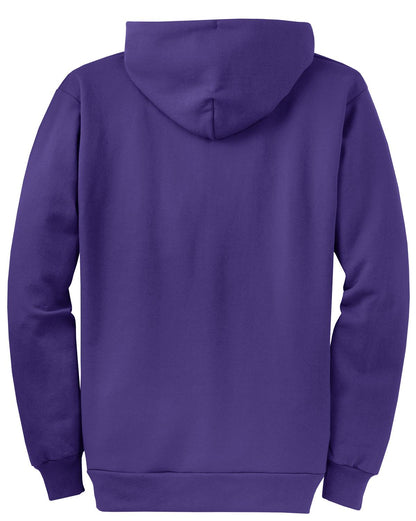 Port & Company Core Fleece Full-Zip Hooded Sweatshirt. PC78ZH Purple