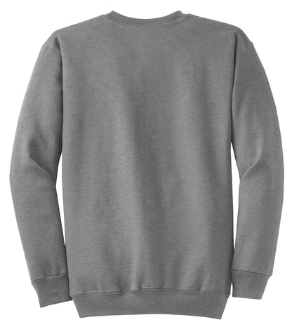 Port & Company Core Fleece Crewneck Sweatshirt. PC78 Athletic Heather
