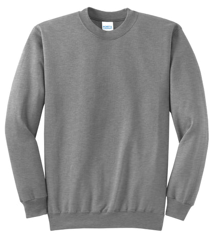 Port & Company Core Fleece Crewneck Sweatshirt. PC78 Athletic Heather