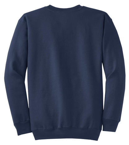Port & Company Core Fleece Crewneck Sweatshirt. PC78 Navy