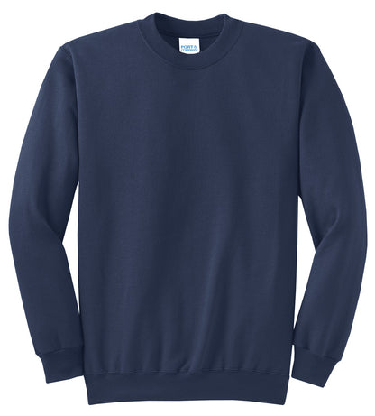 Port & Company Core Fleece Crewneck Sweatshirt. PC78 Navy