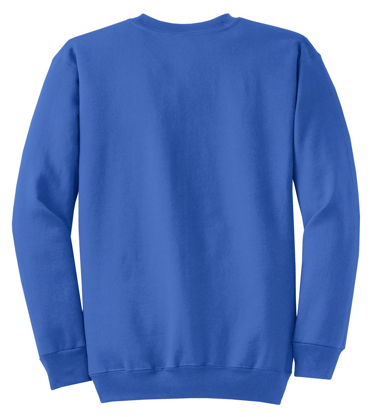 Port & Company Core Fleece Crewneck Sweatshirt. PC78 Royal
