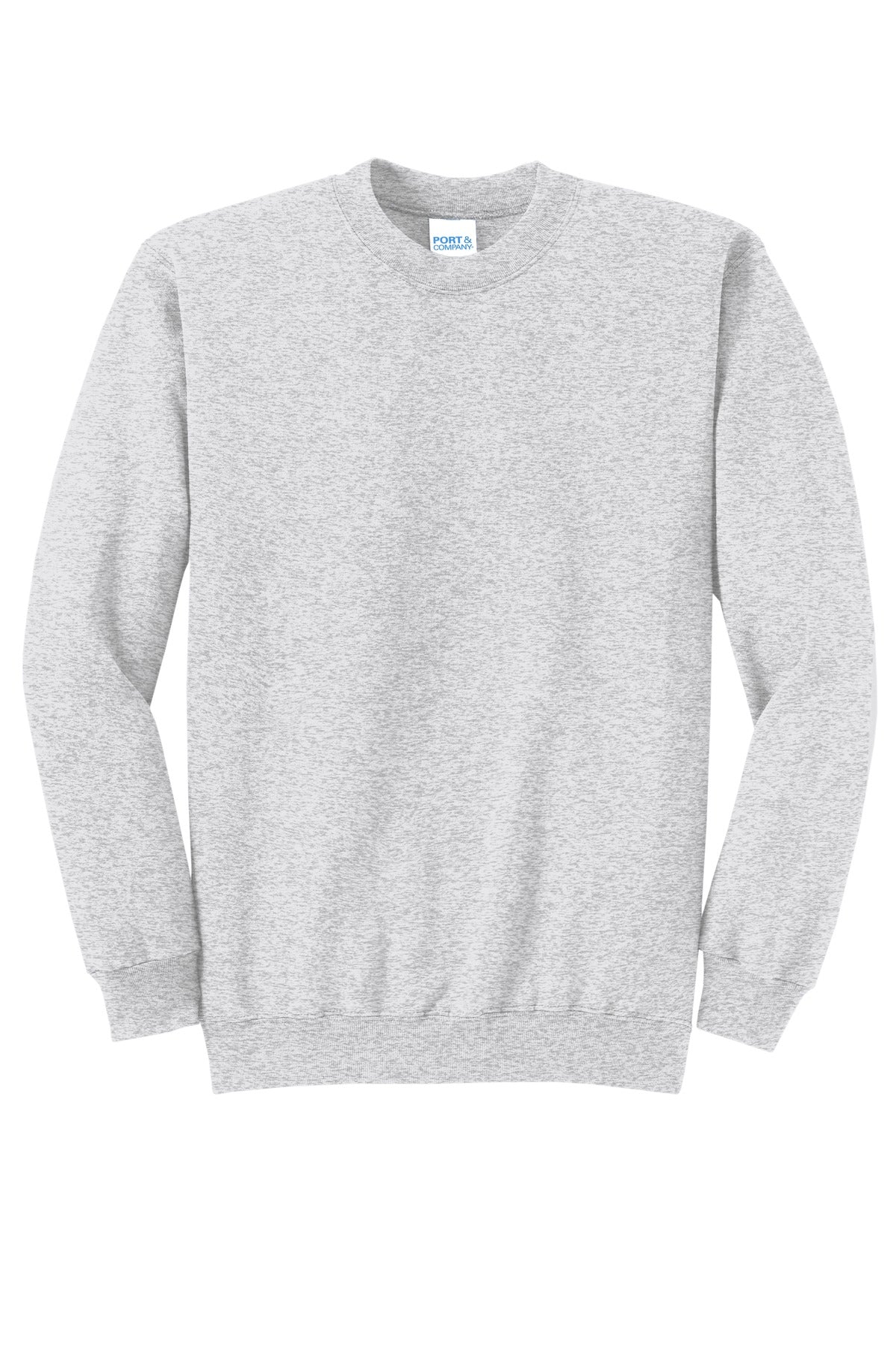 Port & Company Core Fleece Crewneck Sweatshirt. PC78 Ash