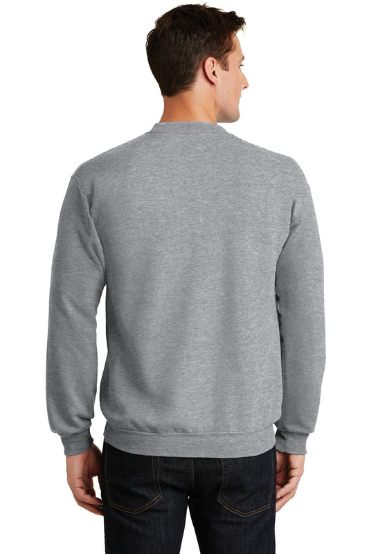 Port & Company Core Fleece Crewneck Sweatshirt. PC78 Athletic Heather