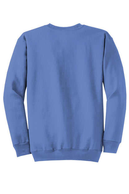 Port & Company Core Fleece Crewneck Sweatshirt. PC78 Carolina Blue