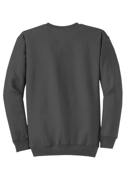 Port & Company Core Fleece Crewneck Sweatshirt. PC78 Charcoal