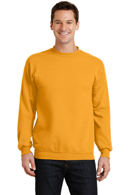 Port & Company Core Fleece Crewneck Sweatshirt. PC78 Gold