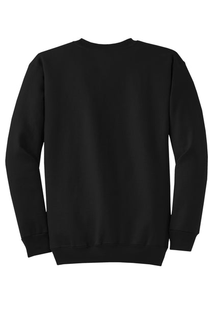 Port & Company Core Fleece Crewneck Sweatshirt. PC78 Jet Black