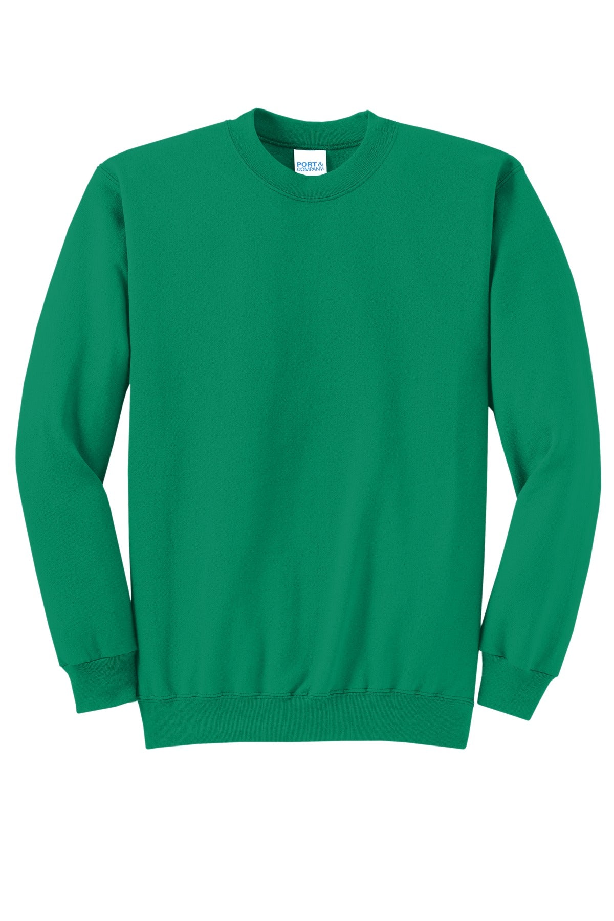 Port & Company Core Fleece Crewneck Sweatshirt. PC78 Kelly