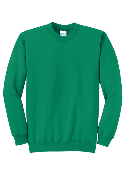 Port & Company Core Fleece Crewneck Sweatshirt. PC78 Kelly