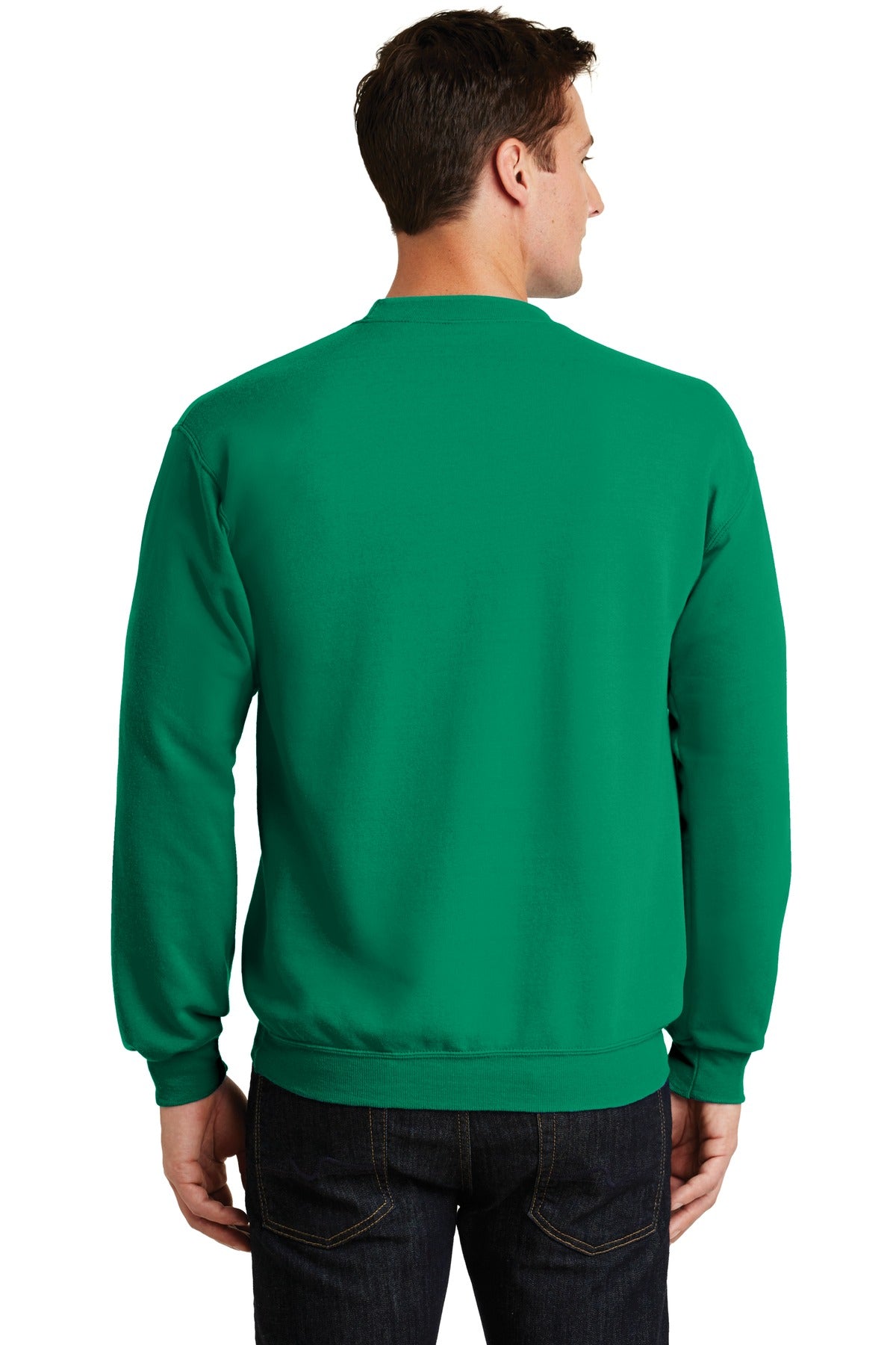 Port & Company Core Fleece Crewneck Sweatshirt. PC78 Kelly