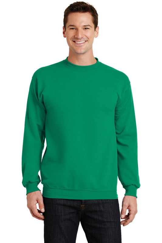 Port & Company Core Fleece Crewneck Sweatshirt. PC78 Kelly