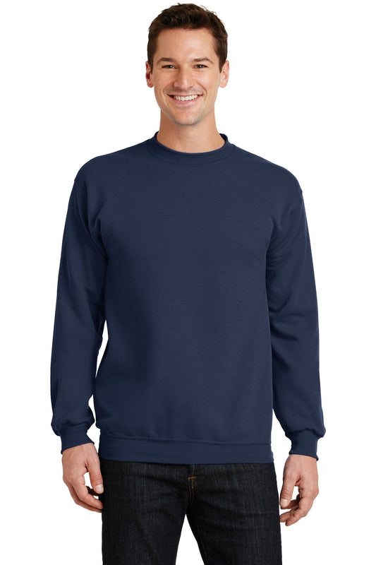 Port & Company Core Fleece Crewneck Sweatshirt. PC78 Navy