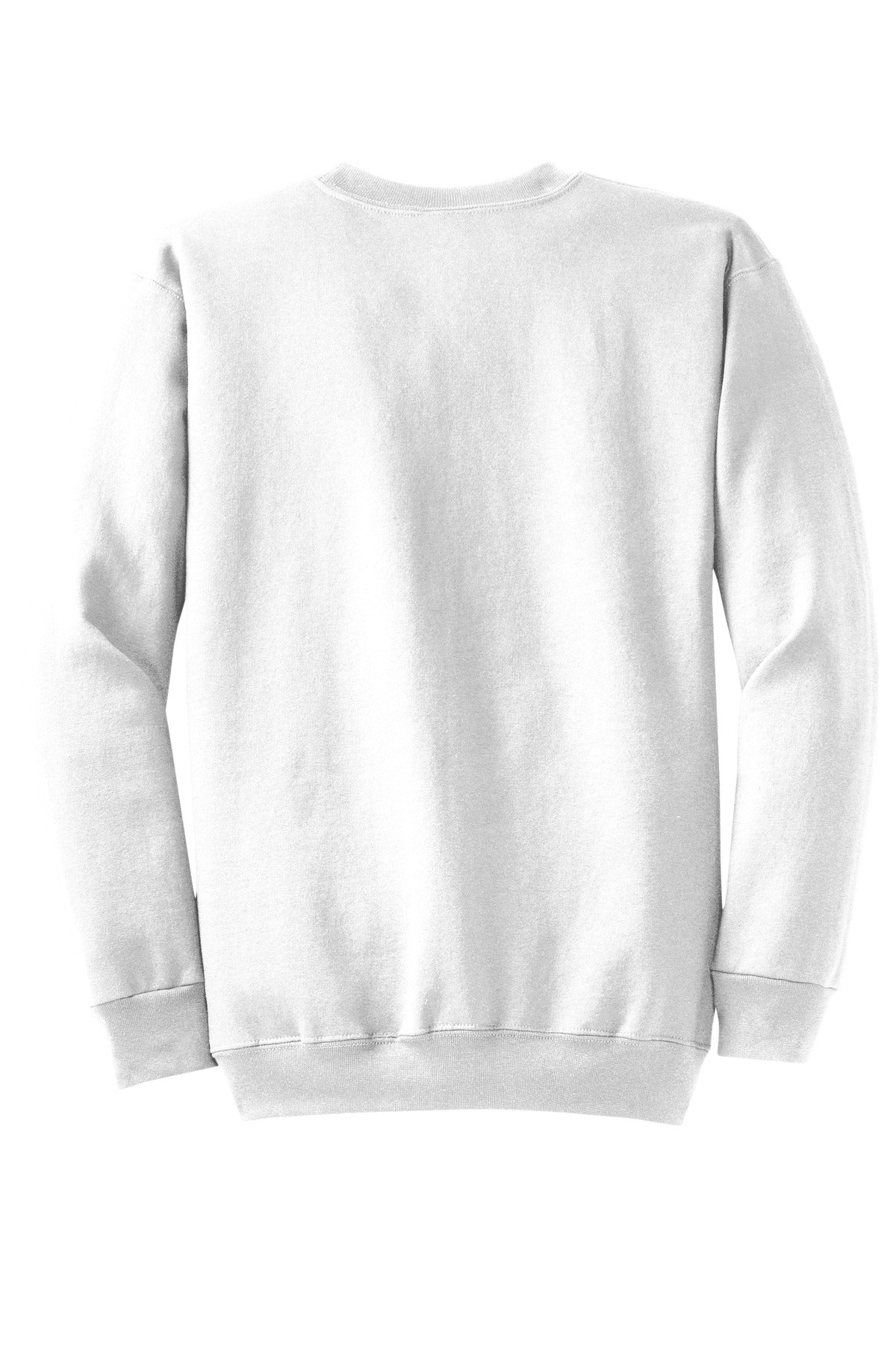 Port & Company Core Fleece Crewneck Sweatshirt. PC78 White