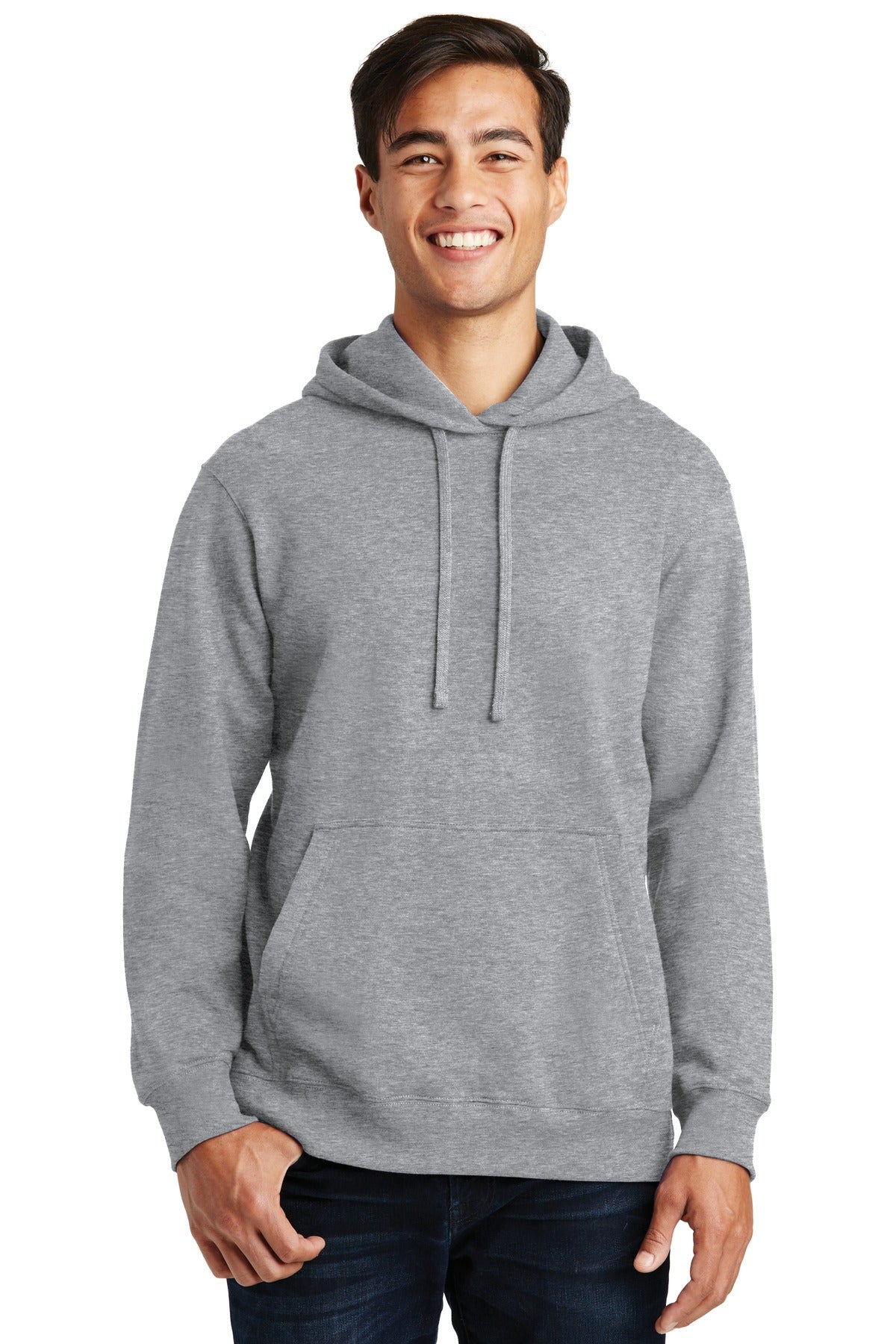 Port & Company Fan Favorite Fleece Pullover Hooded Sweatshirt. PC850H Athletic Heather