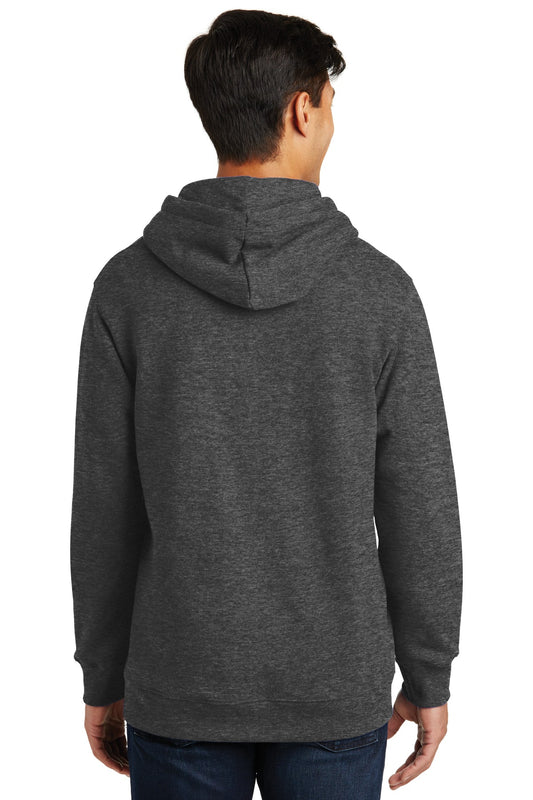 Port & Company Fan Favorite Fleece Pullover Hooded Sweatshirt. PC850H Dark Heather Grey