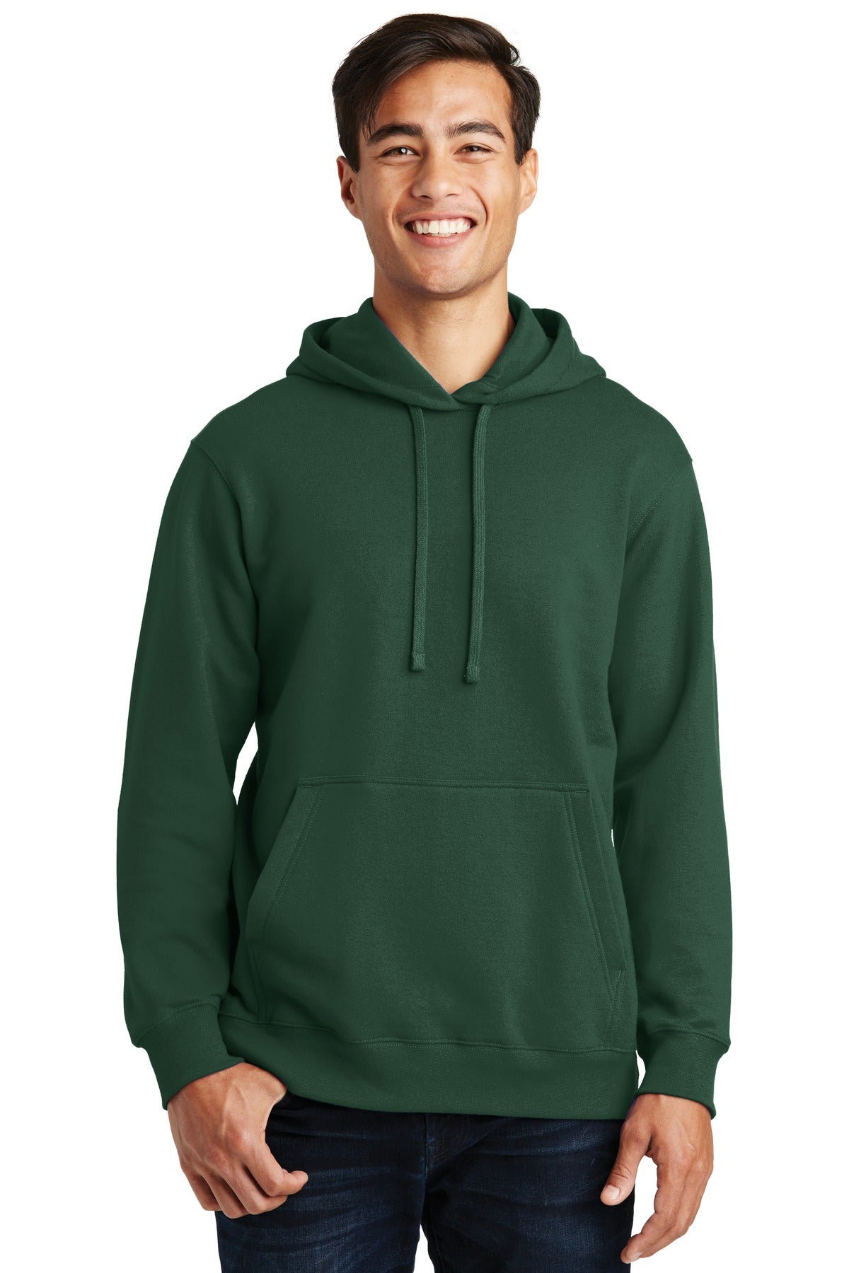 Port & Company Fan Favorite Fleece Pullover Hooded Sweatshirt. PC850H Forest Green