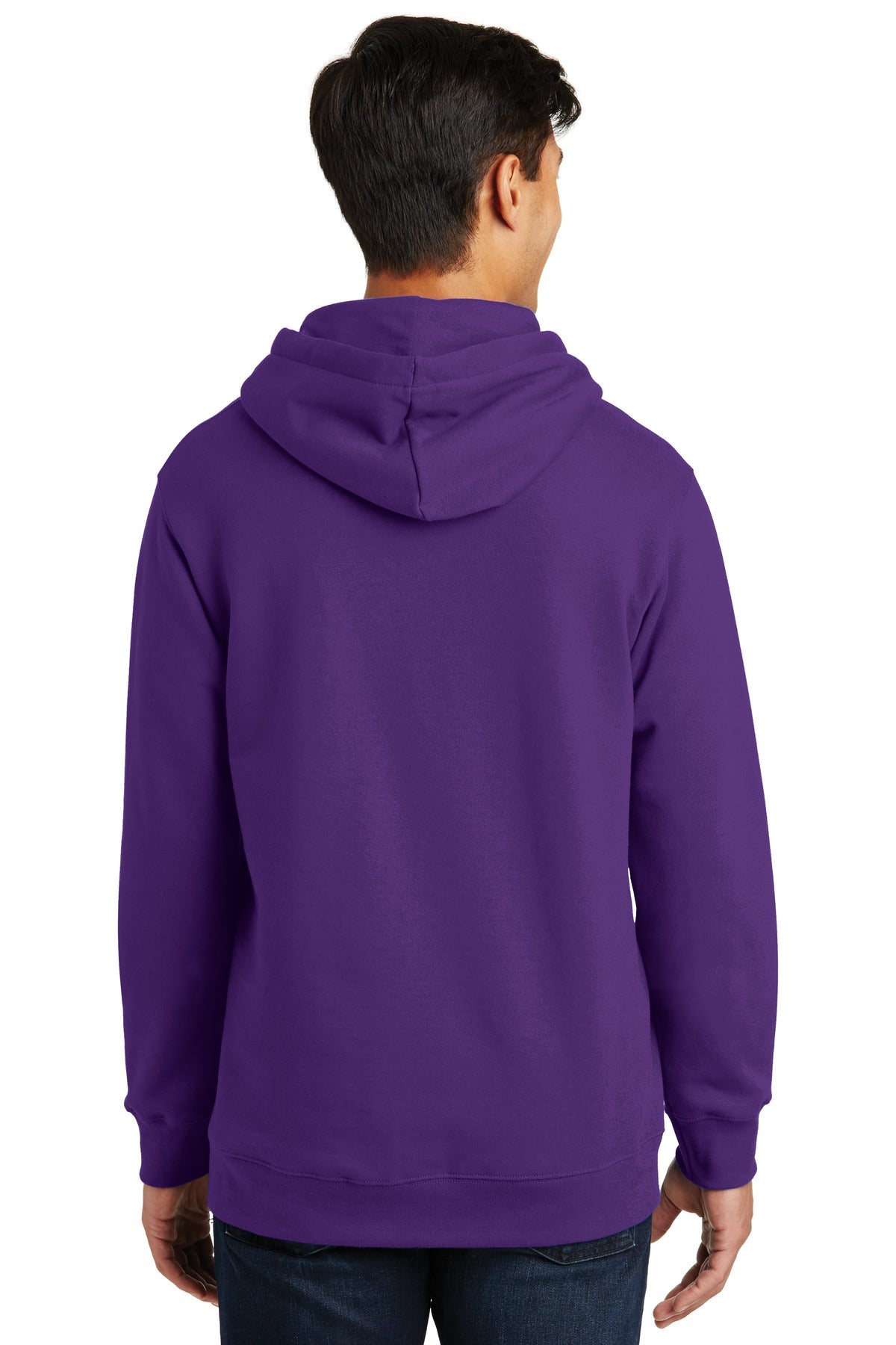 Port & Company Fan Favorite Fleece Pullover Hooded Sweatshirt. PC850H Team Purple