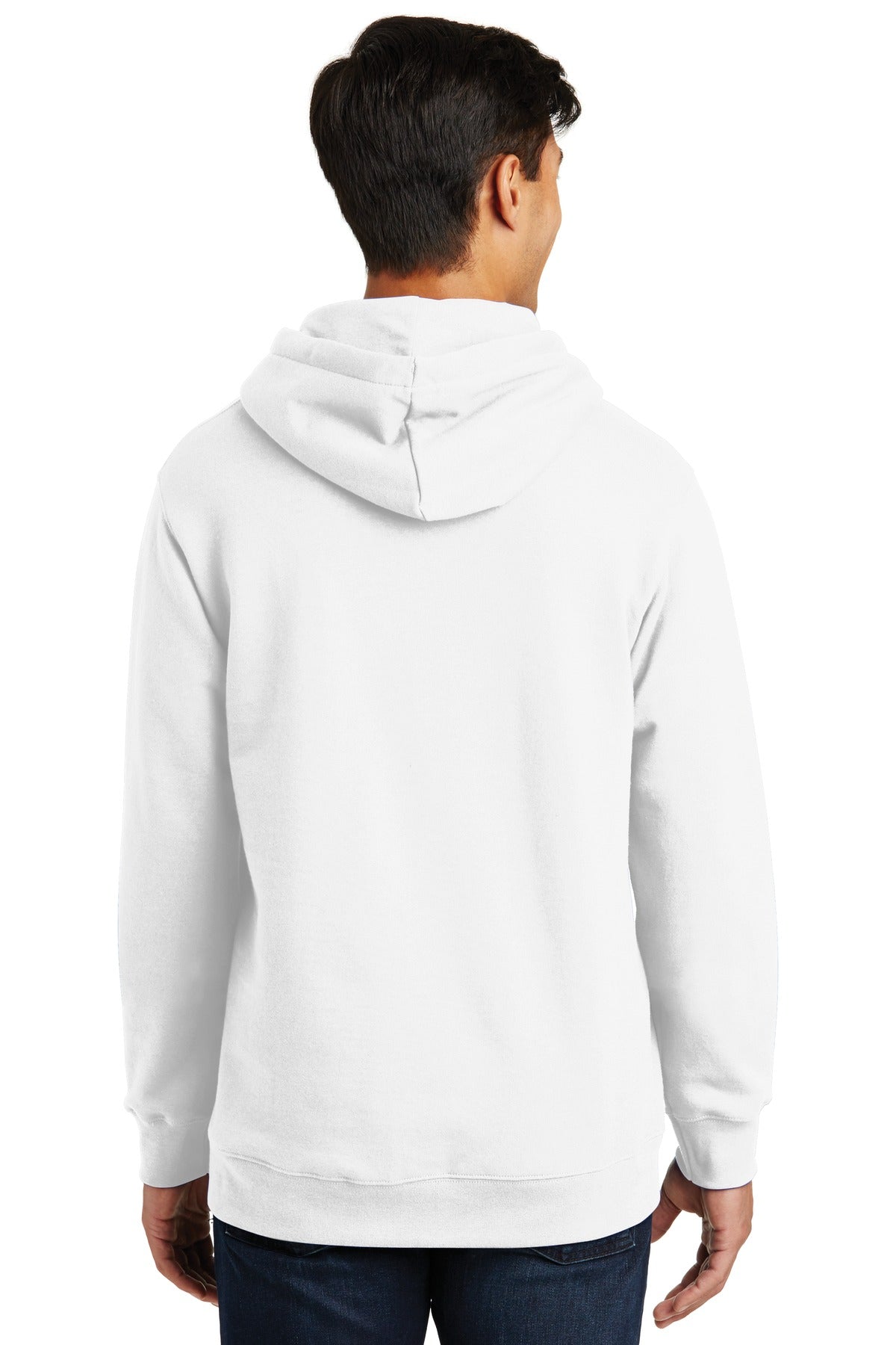 Port & Company Fan Favorite Fleece Pullover Hooded Sweatshirt. PC850H White