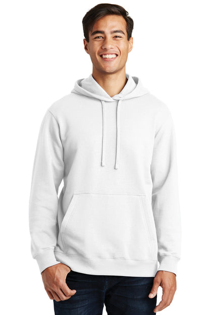 Port & Company Fan Favorite Fleece Pullover Hooded Sweatshirt. PC850H White