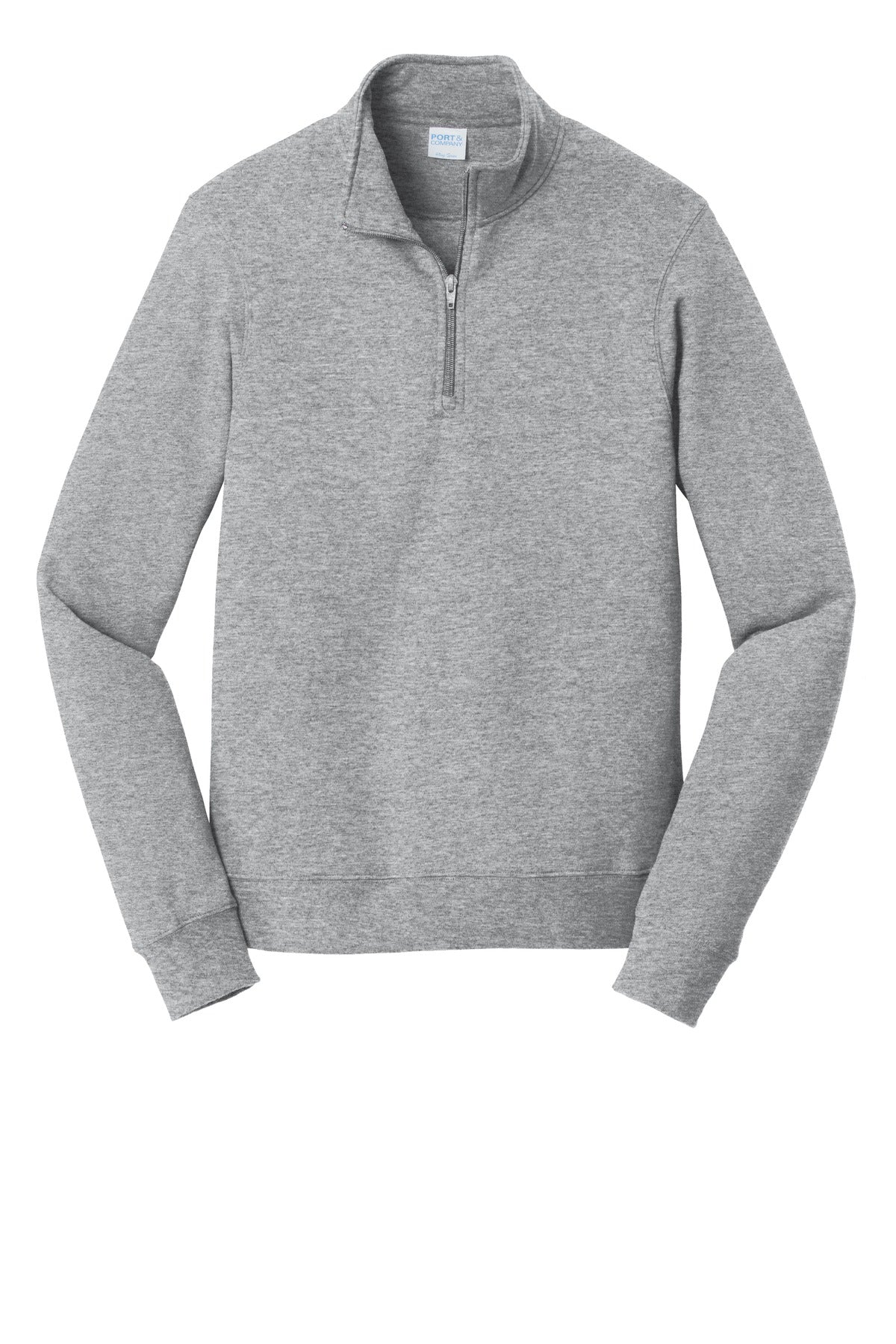Port & Company Fan Favorite Fleece 1/4-Zip Pullover Sweatshirt. PC850Q Athletic Heather