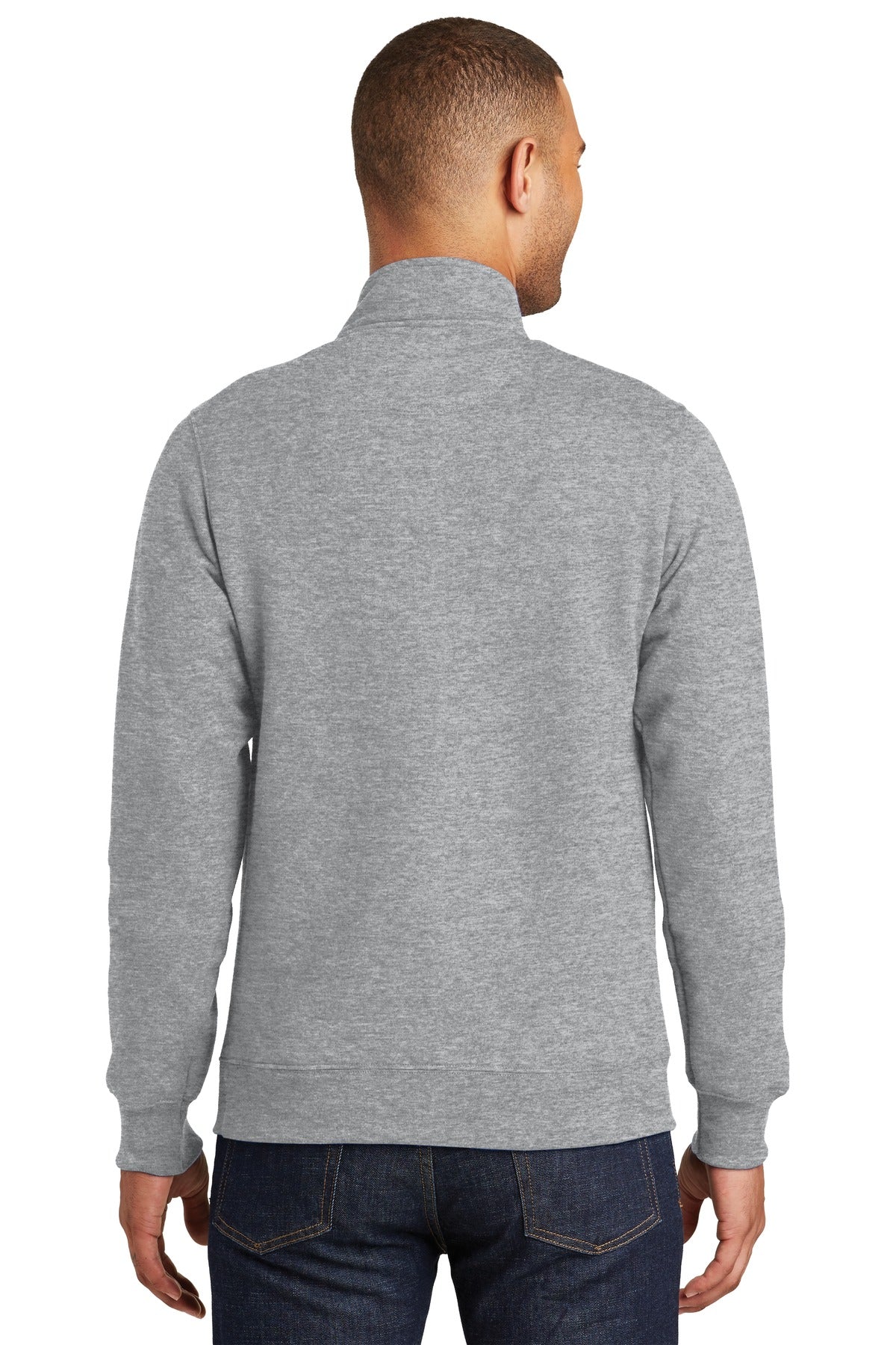 Port & Company Fan Favorite Fleece 1/4-Zip Pullover Sweatshirt. PC850Q Athletic Heather