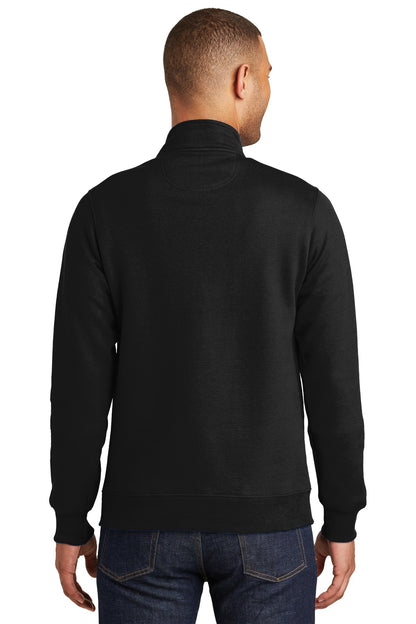 Port & Company Fan Favorite Fleece 1/4-Zip Pullover Sweatshirt. PC850Q Jet Black
