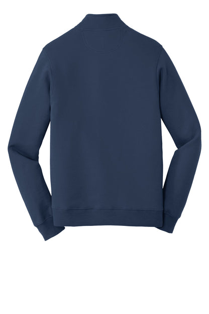 Port & Company Fan Favorite Fleece 1/4-Zip Pullover Sweatshirt. PC850Q Team Navy