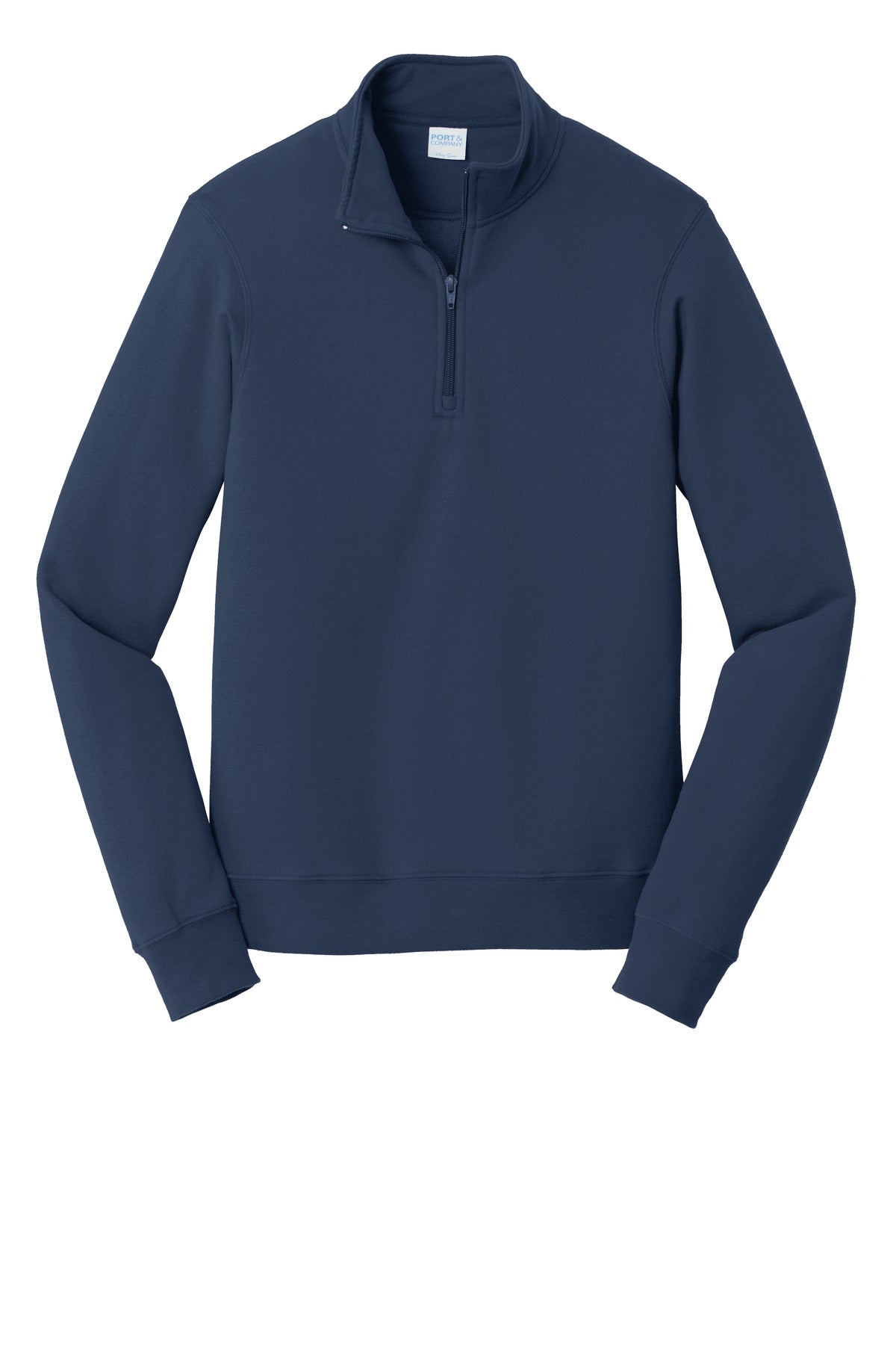 Port & Company Fan Favorite Fleece 1/4-Zip Pullover Sweatshirt. PC850Q Team Navy