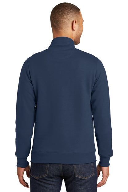 Port & Company Fan Favorite Fleece 1/4-Zip Pullover Sweatshirt. PC850Q Team Navy