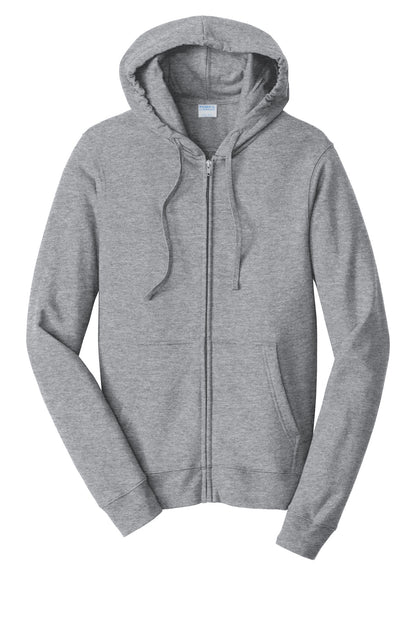 Port & Company Fan Favorite Fleece Full-Zip Hooded Sweatshirt. PC850ZH Athletic Heather