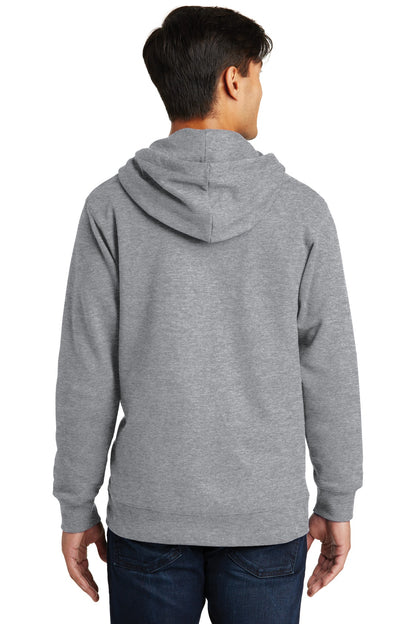 Port & Company Fan Favorite Fleece Full-Zip Hooded Sweatshirt. PC850ZH Athletic Heather