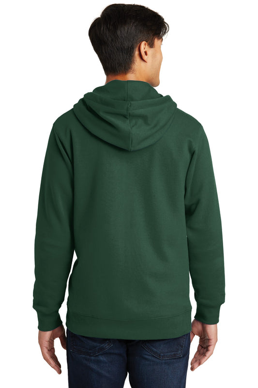 Port & Company Fan Favorite Fleece Full-Zip Hooded Sweatshirt. PC850ZH Forest Green
