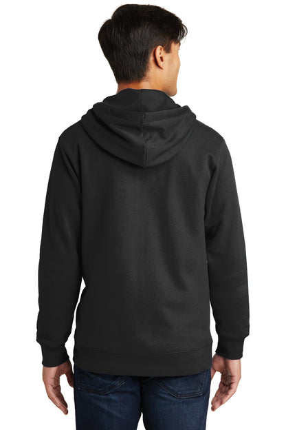 Port & Company Fan Favorite Fleece Full-Zip Hooded Sweatshirt. PC850ZH Jet Black