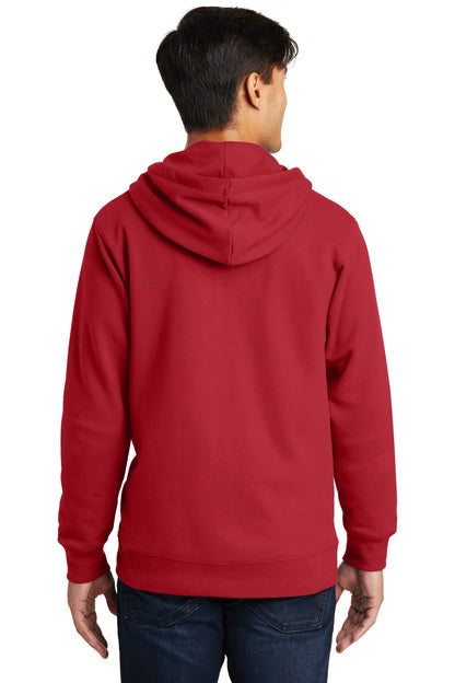 Port & Company Fan Favorite Fleece Full-Zip Hooded Sweatshirt. PC850ZH Team Cardinal