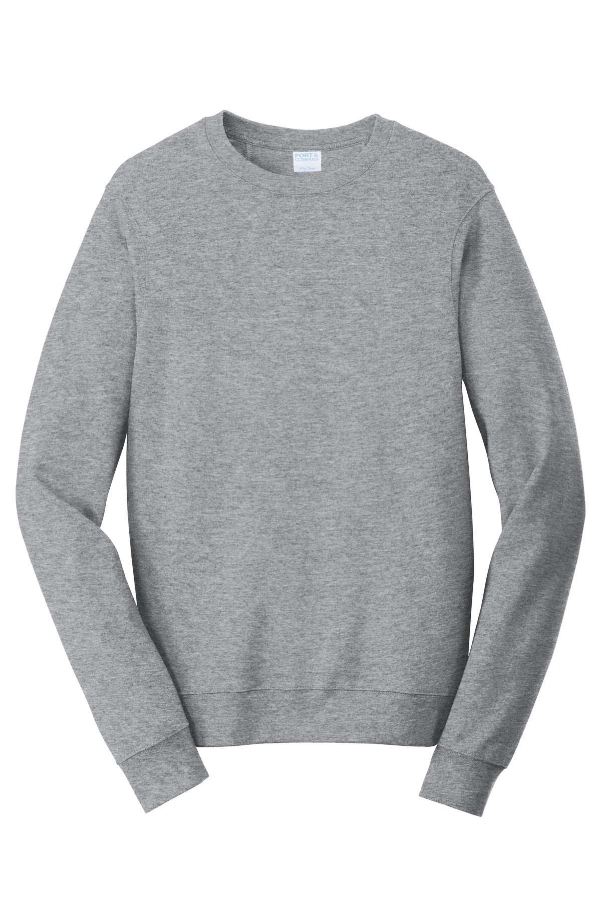 Port & Company Fan Favorite Fleece Crewneck Sweatshirt. PC850 Athletic Heather