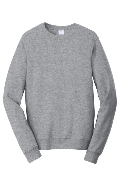 Port & Company Fan Favorite Fleece Crewneck Sweatshirt. PC850 Athletic Heather