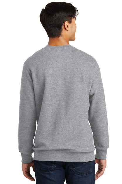 Port & Company Fan Favorite Fleece Crewneck Sweatshirt. PC850 Athletic Heather