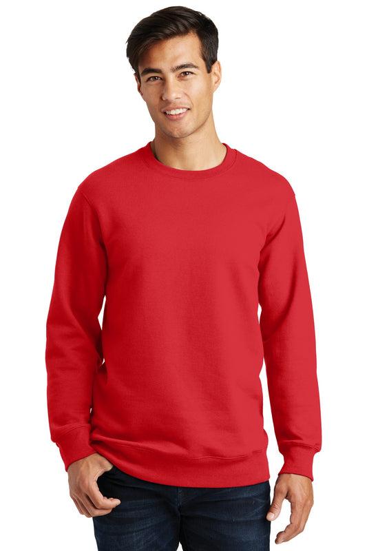 Port & Company Fan Favorite Fleece Crewneck Sweatshirt. PC850 Bright Red